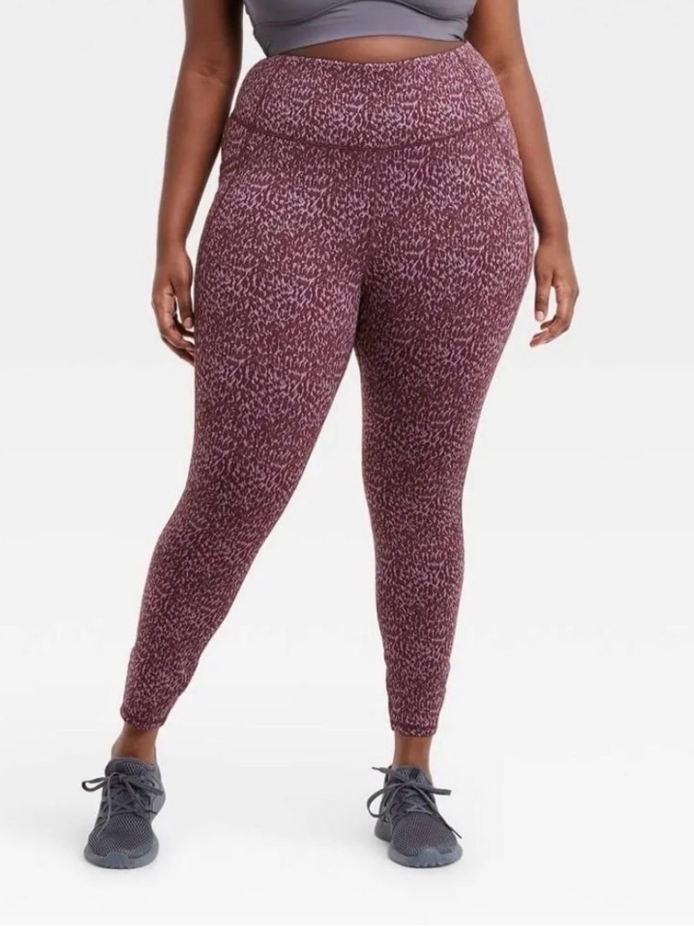 Women'sHigh-Rise 7/8 Leopard Jacquard Leggings - All in Motion™